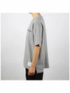 Cotton Oversized Pocket Short Sleeve T-Shirt Light Grey - THOM BROWNE - BALAAN 3