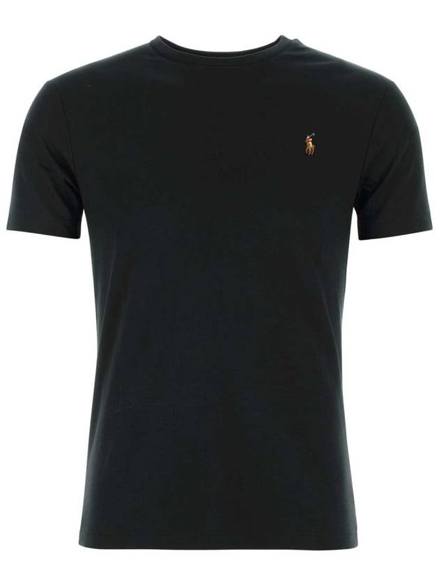 Embroidered Logo Pony Short Sleeve T-Shirt Black - POLO RALPH LAUREN - BALAAN 2