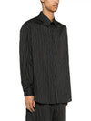 Striped Long Sleeve Shirt Black - LEMAIRE - BALAAN 4