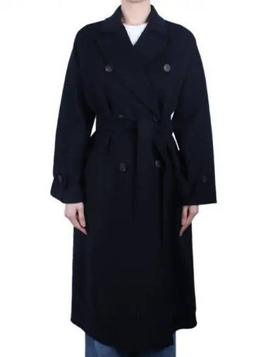 Weekend Women s Affeto Virgin Wool Coat Blue AFFETTO 045 1120914 - MAX MARA - BALAAN 1