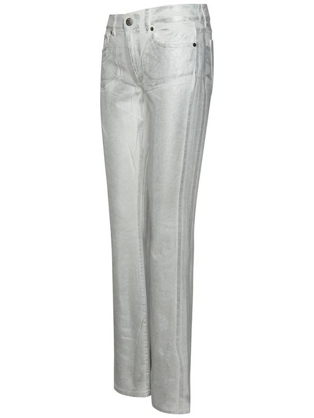 P.A.R.O.S.H. 'Ciliegio' Silver Cotton Blend Jeans - P.A.R.O.S.H. - BALAAN 2