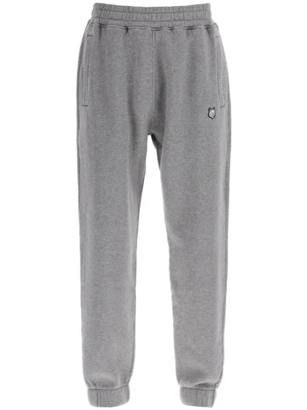 Bold Fox Head Patch Jogger Track Pants Grey - MAISON KITSUNE - BALAAN 1