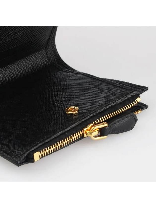 Small Saffiano Half Wallet Black - PRADA - BALAAN 5