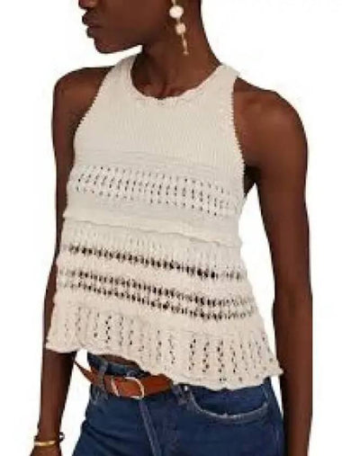 Sleeveless Top Ecru PU0012FA A1L76E 1258129 - ISABEL MARANT - BALAAN 1