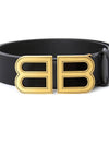 Logo Buckle Leather Belt Black - BALENCIAGA - BALAAN 6