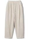 Wide one tuck common corduroy banding pants CREAM - WEST GRAND BOULEVARD - BALAAN 2