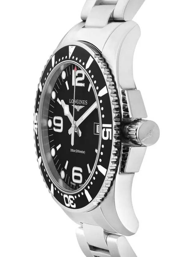 Hydroconquest 44MM Stainless Steel Watch Black - LONGINES - BALAAN 4