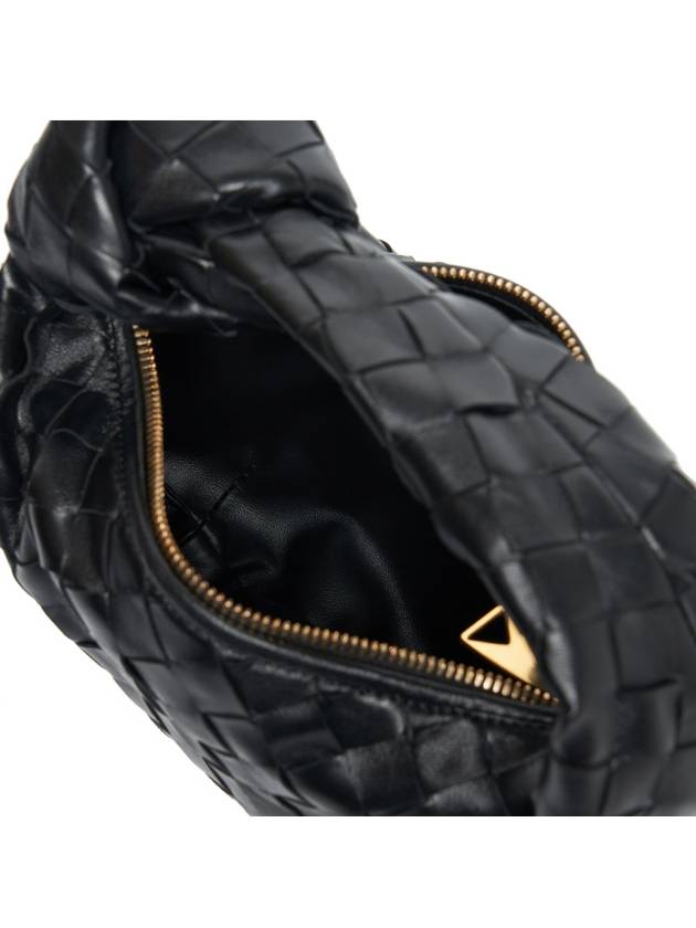 Jodie Intrecciato Small Tote Bag Black - BOTTEGA VENETA - BALAAN 7