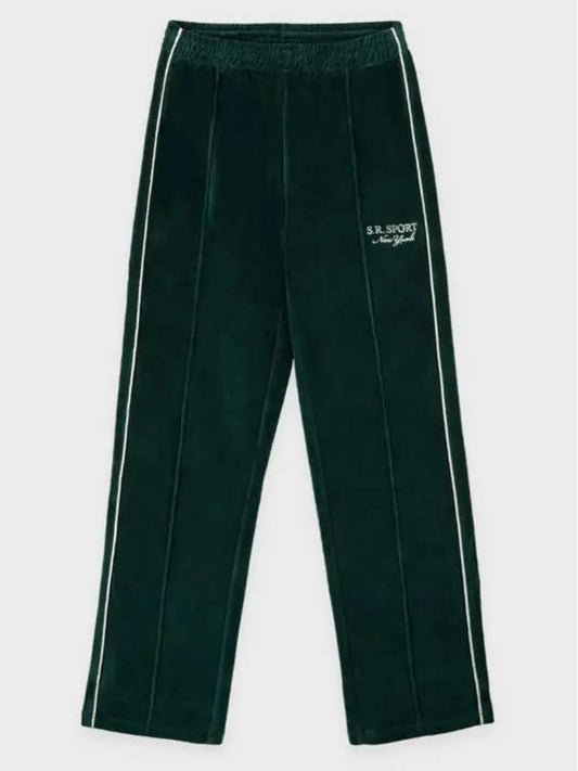 Script velor track pants SW751 GR - SPORTY & RICH - BALAAN 1