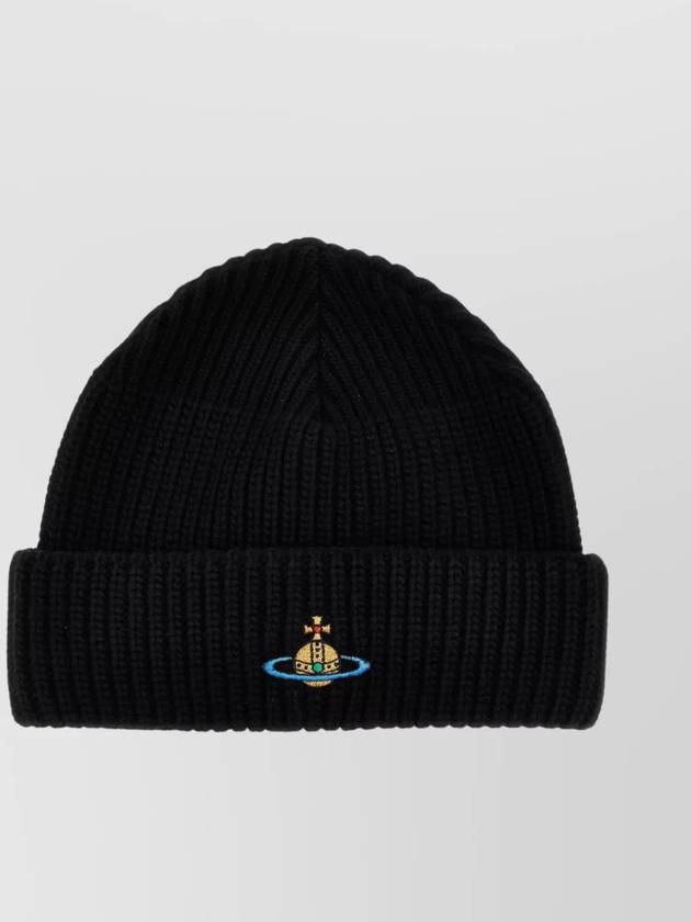 ORB Logo Sporty Beanie Black - VIVIENNE WESTWOOD - BALAAN 2