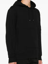 CP Company Signature Lens Detail Men s Brushed Hooded Sweatshirt 17CMSS024A 999 - CP COMPANY - BALAAN 3