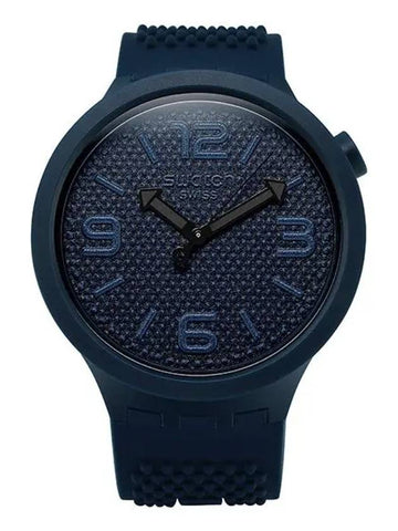 SO27N100 BBNAVY Men s Silicone Jelly Watch 34mm - SWATCH - BALAAN 1