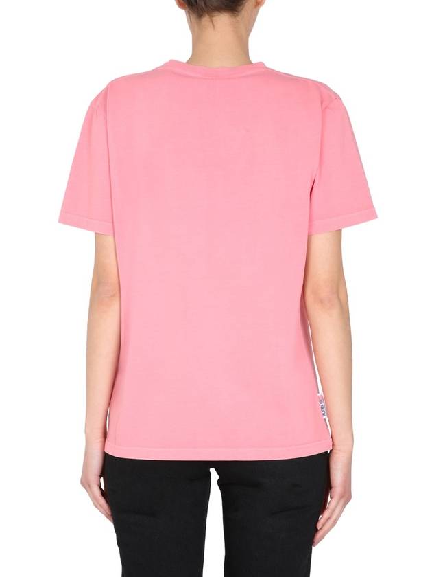 logo cotton short sleeve t-shirt pink - AUTRY - BALAAN 9