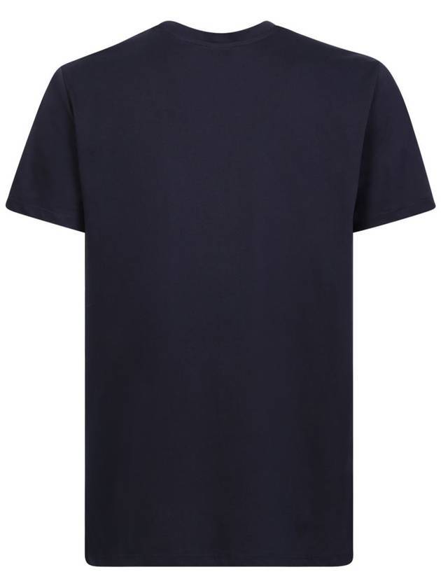 VPC Logo Organic Cotton Short Sleeve T-Shirt Navy - A.P.C. - BALAAN 3