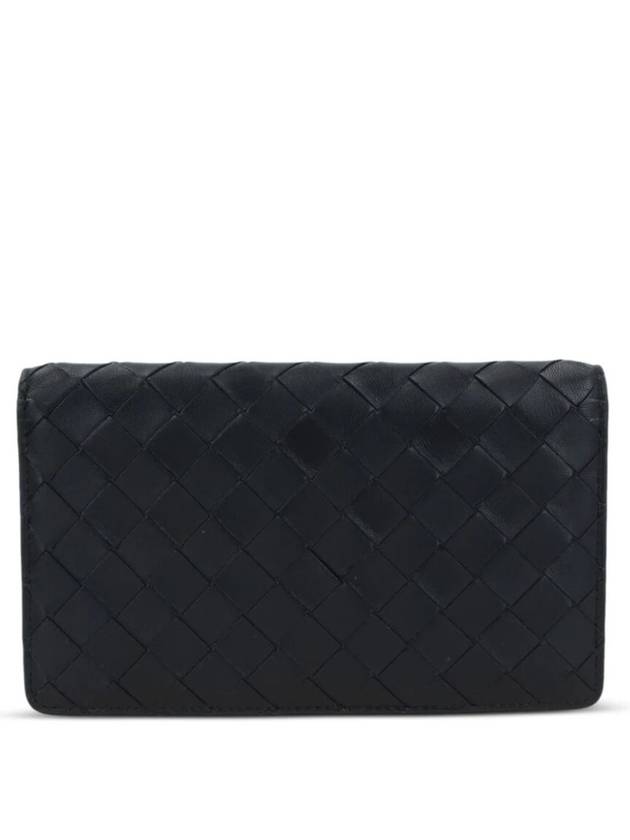 Intrecciato Leather Half Wallet Black - BOTTEGA VENETA - BALAAN 6