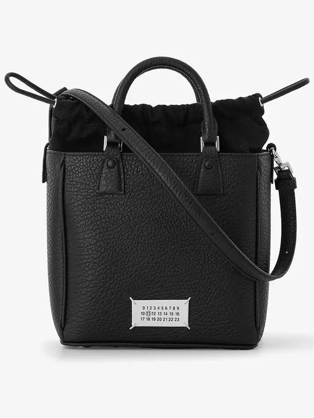 5AC Vertical Tote Bag Black - MAISON MARGIELA - BALAAN 3