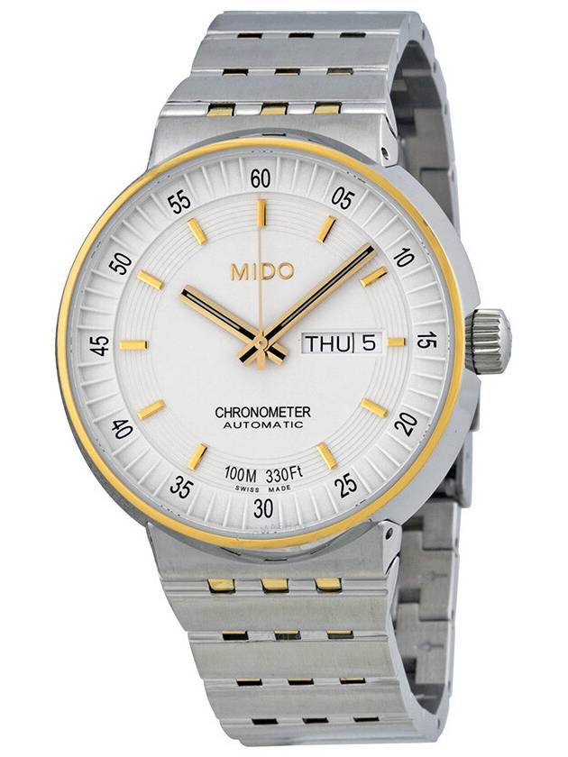 Mido All Dial Chronometer Automatic White Cream Dial Two-tone Men's Watch M83409B111 - MIDO - BALAAN 1