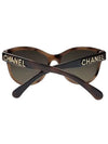 Eyewear Oval Sunglasses Havana Brown - CHANEL - BALAAN 5