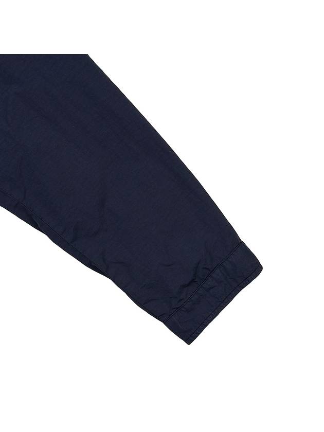 Lens Wappen Double Pocket Over Long Sleeve Shirt Navy - CP COMPANY - BALAAN 7