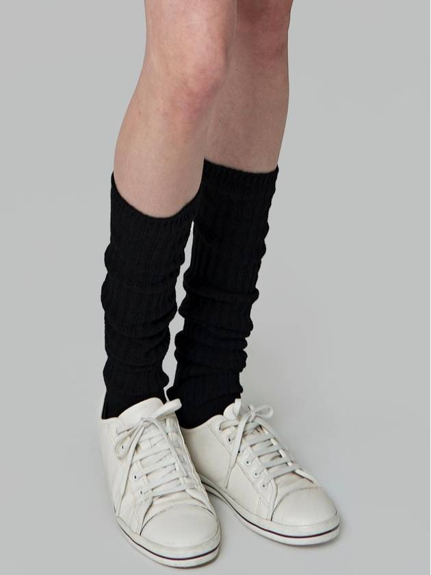 Doubleless Knee Socks Black - ATHPLATFORM - BALAAN 2