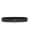 LV Initiales 35MM Reversible Monogram Leather Belt Black - LOUIS VUITTON - BALAAN 1