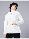 Wellon Padded Jersey Patch Hood Zip-up Elastic Belt White Jacket DO6232JK97 1 - DOYOUKNOWMC GOLF WEAR - BALAAN 2