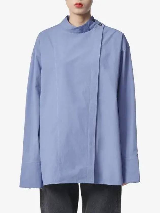 Asymmetric Shirt Delft LANAOSNWDELFT - STUDIO NICHOLSON - BALAAN 1