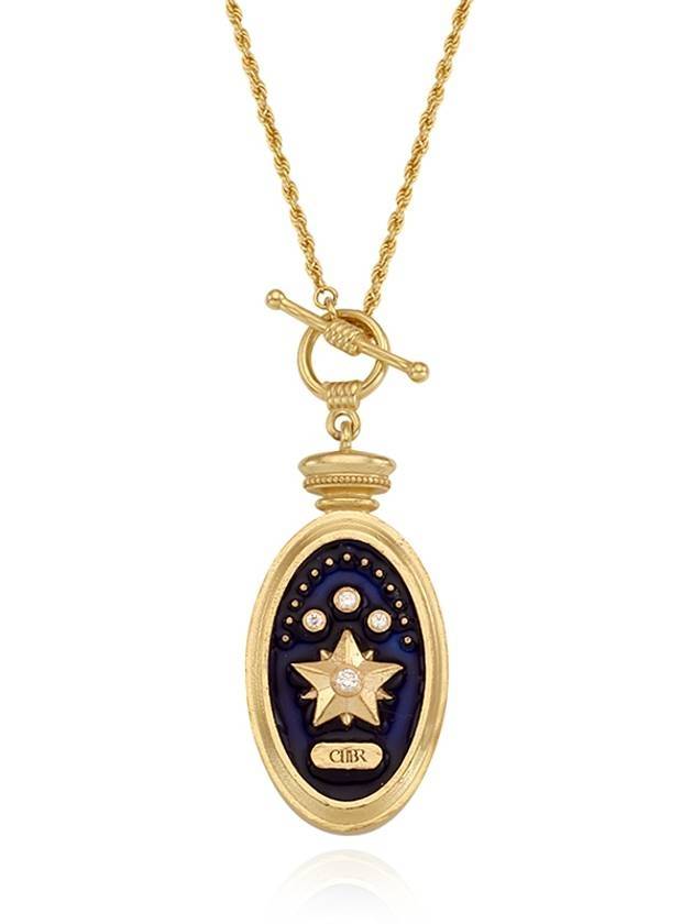 Compass Mother of Pearl Necklace Gold - CHAMBRILLER - BALAAN 1