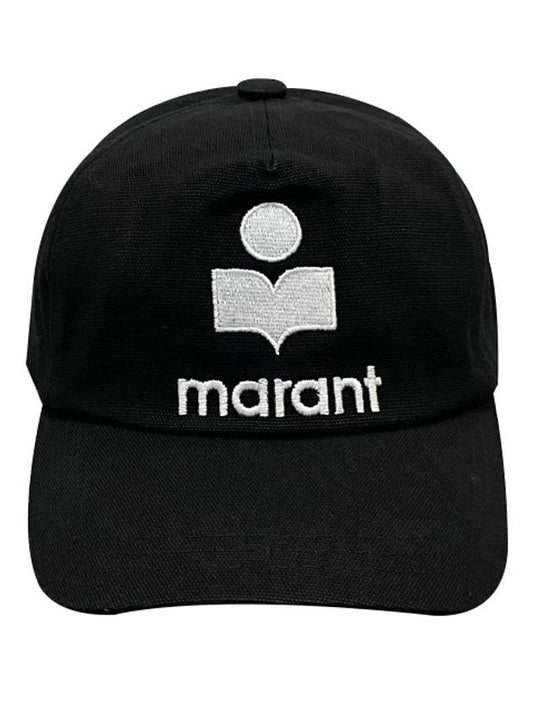 Tyron Logo Cotton Ball Cap Black - ISABEL MARANT - BALAAN 2