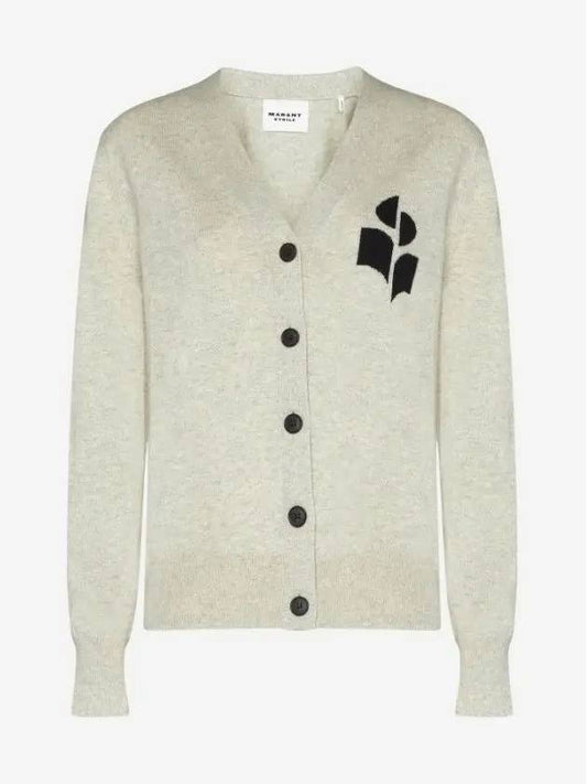 W Isabel Maran Carin Cotton Cardigan Light Gray CA0008FA A1X05E 02LY - ISABEL MARANT - BALAAN 2