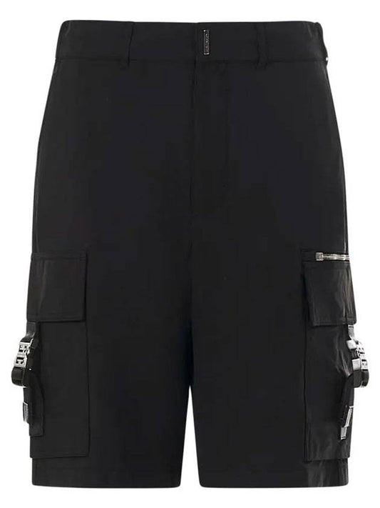 buckle cargo shorts black - GIVENCHY - BALAAN 1