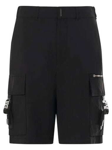 Buckle Cargo Shorts Black - GIVENCHY - BALAAN 1