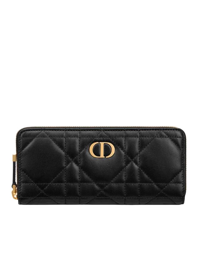 Miss Caro Voyageur Slim Long Wallet Black - DIOR - BALAAN 1