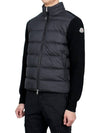 Padded Wool Hooded Zip Up Black - MONCLER - BALAAN 5