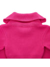 Risoul zipper crop knit top pink - JACQUEMUS - BALAAN.