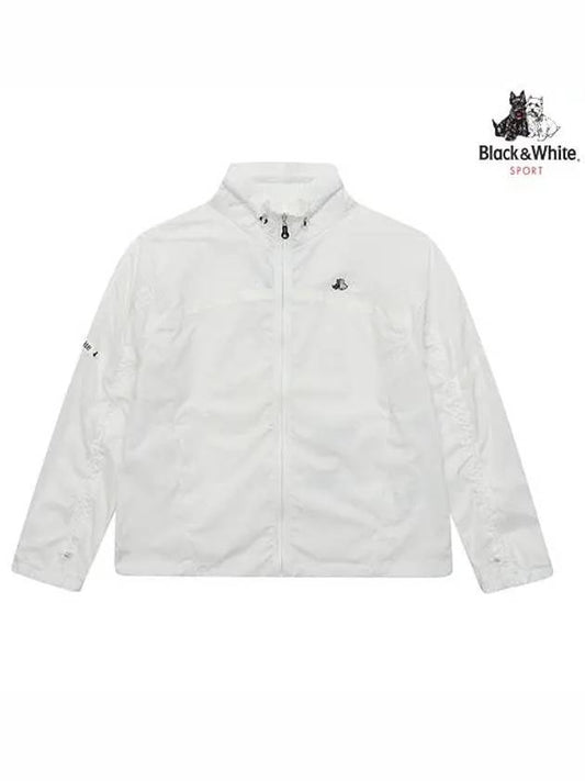 logo embossed overfit blouson 1133LZGPWHITE - BLACK&WHITE - BALAAN 1