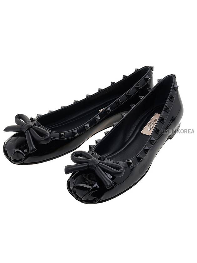 Women's Rockstud Flats Black - VALENTINO - BALAAN 2