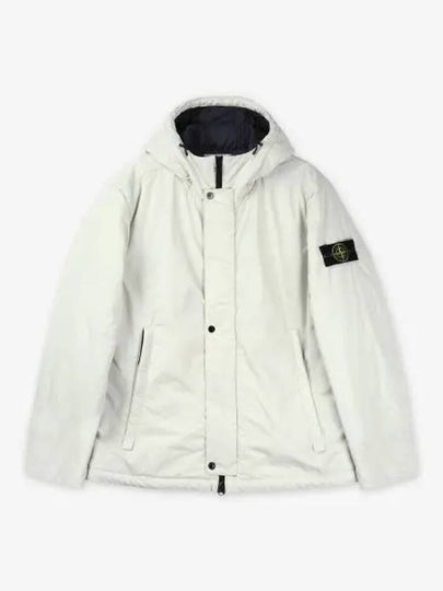 Techno Fabric Hooded Jacket Plaster - STONE ISLAND - BALAAN 2