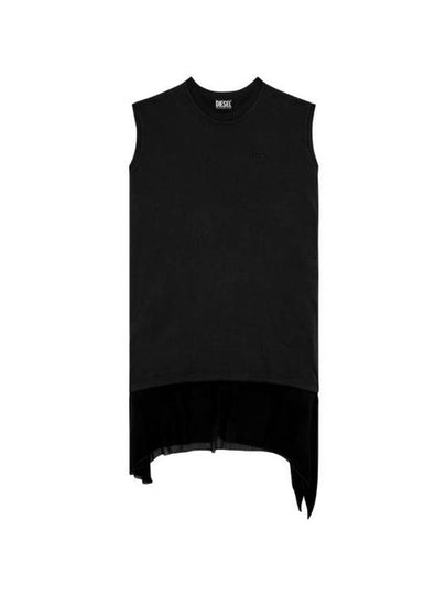 D Rolletty Sleeveless Short Dress Black - DIESEL - BALAAN 2