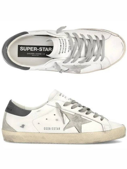 Superstar Grey Tab Low Top Sneakers White - GOLDEN GOOSE - BALAAN 2