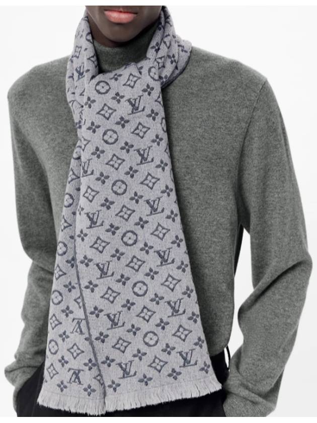 Monogram Classic Scarf Light Grey - LOUIS VUITTON - BALAAN 5