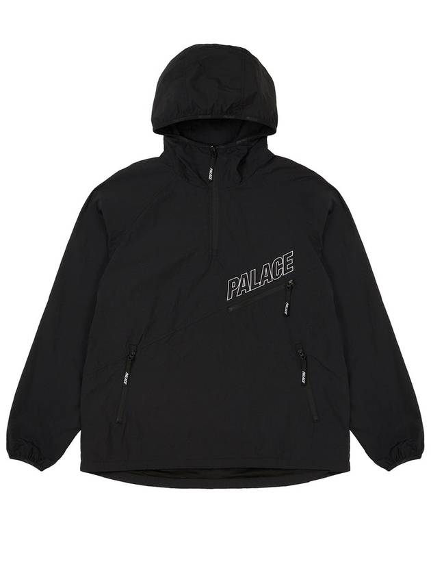 Slant Zip Shell Jacket Black - PALACE - BALAAN 2