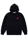 Red Heart Wappen Hoodie Top P1 T173 1 Black - COMME DES GARCONS - BALAAN 2