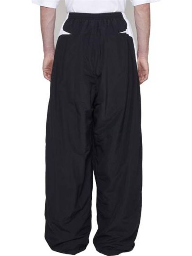 Embroidered Logo Nylon Track Pants Black - BALENCIAGA - BALAAN 5