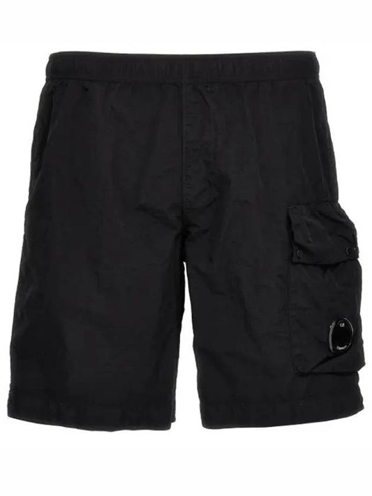 Flat Nylon Lens Beachwear Shorts Black - CP COMPANY - BALAAN 2