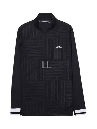 Danny Debossed Mid Layer Long Sleeve T-Shirt Black - J.LINDEBERG - BALAAN 2