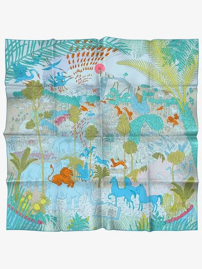 Le Carnaval Des Animaux 90 Scarf Bleu - HERMES - BALAAN 2