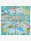 Le Carnaval Des Animaux 90 Scarf Bleu - HERMES - BALAAN 3