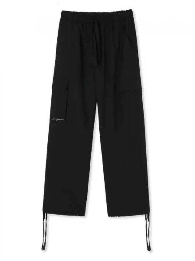 Fresh Cargo Wool Straight Pants Black - MSGM - BALAAN 2