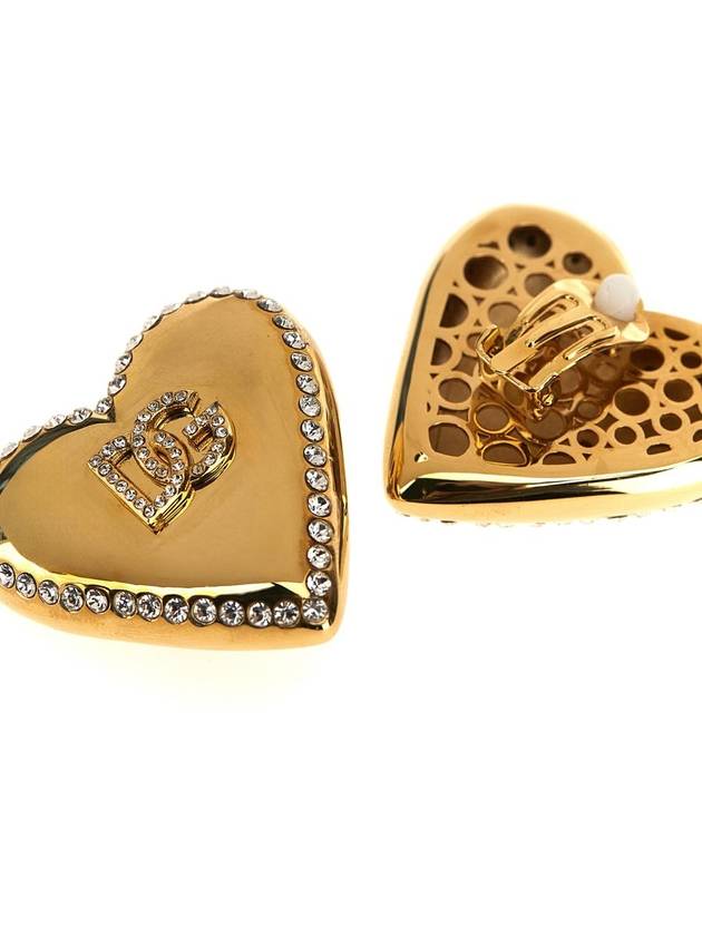 Dolce & Gabbana Logo Heart Earrings - DOLCE&GABBANA - BALAAN 3